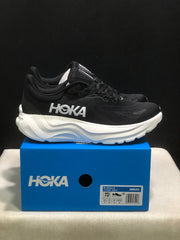 HOKA Arahi 8 Black and White Running Shoes