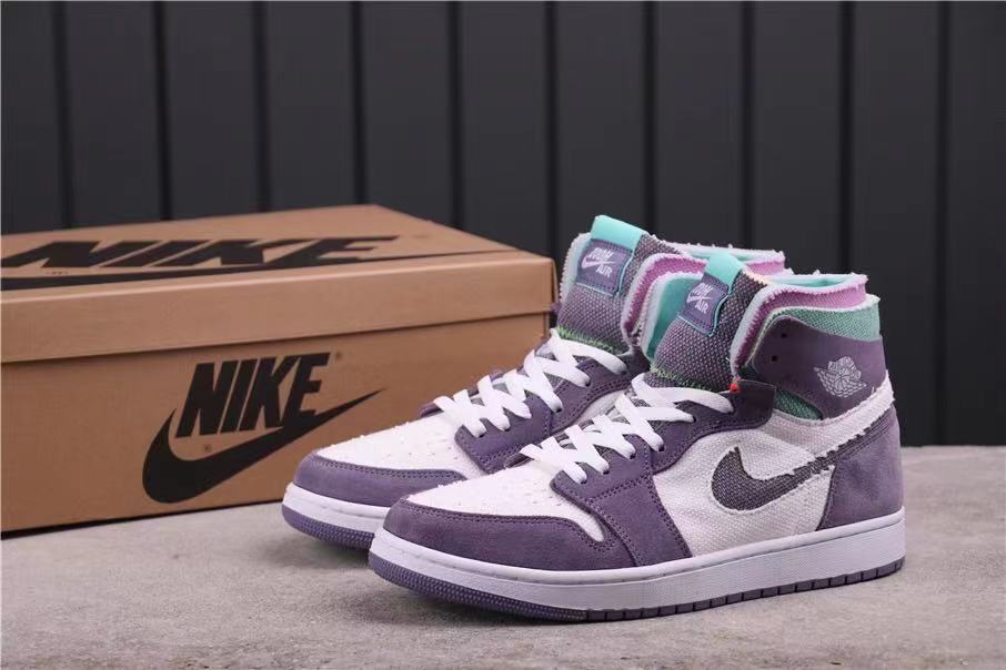 Nike Air Jordan 1 Zoom Comfort Iridescent High-Top Sneakers