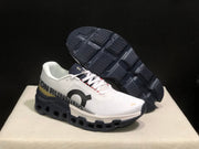 On Cloudmonster 2 Running Shoes, White and Midnight