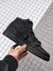 CLOT x Air Jordan 1 Mid Fearless Black Sneakers