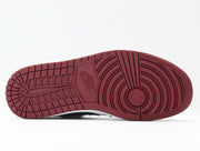 Air Jordan 1 Low Red and White Sneakers 553558-604