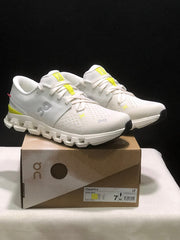 On Cloud X 4 Sneakers, White and Yellow