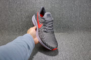 Nike Air Zoom Pegasus 35 Running Shoes, Grey/Crimson 942851-006