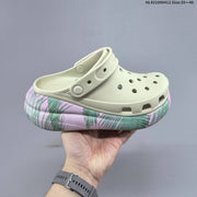 Crocs Classic Platform Clogs with Butterfly Print