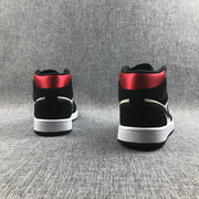 Air Jordan 1 Mid SE Black Purple Yellow Sneakers 852542-005