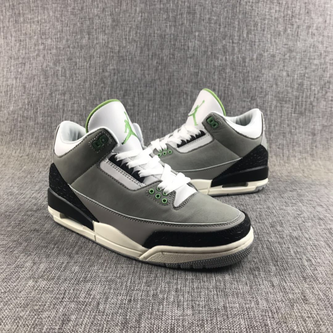 Jordan Air Jordan 3 Grey Green Sneakers 136064-006