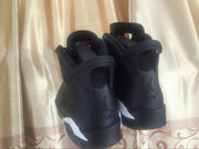 Jordan 6 Retro Black Cat Black and White High-Top Sneakers