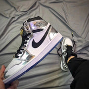 Jordan Air Jordan 1 Pass The Torch High-Top Sneakers Silver White
