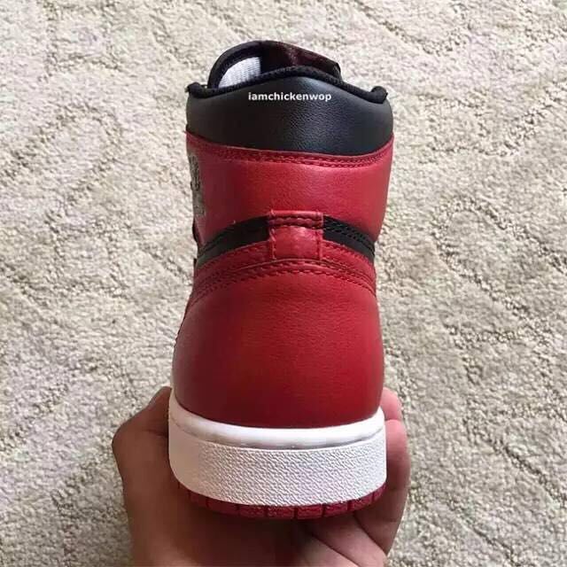 Air Jordan 1 High Black and Red Sneakers