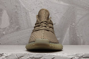 Yeezy 350 V2 Knit Sneakers in Taupe with Gum Sole