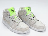 Jordan 1 High FlyEase Gray and Volt Green CV3018-001