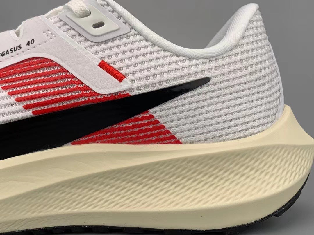 Nike Air Zoom Pegasus 40 White Red Running Shoes FJ0686-100