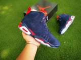 Jordan Air Jordan 6 Charity Sneakers in Navy, Red and White