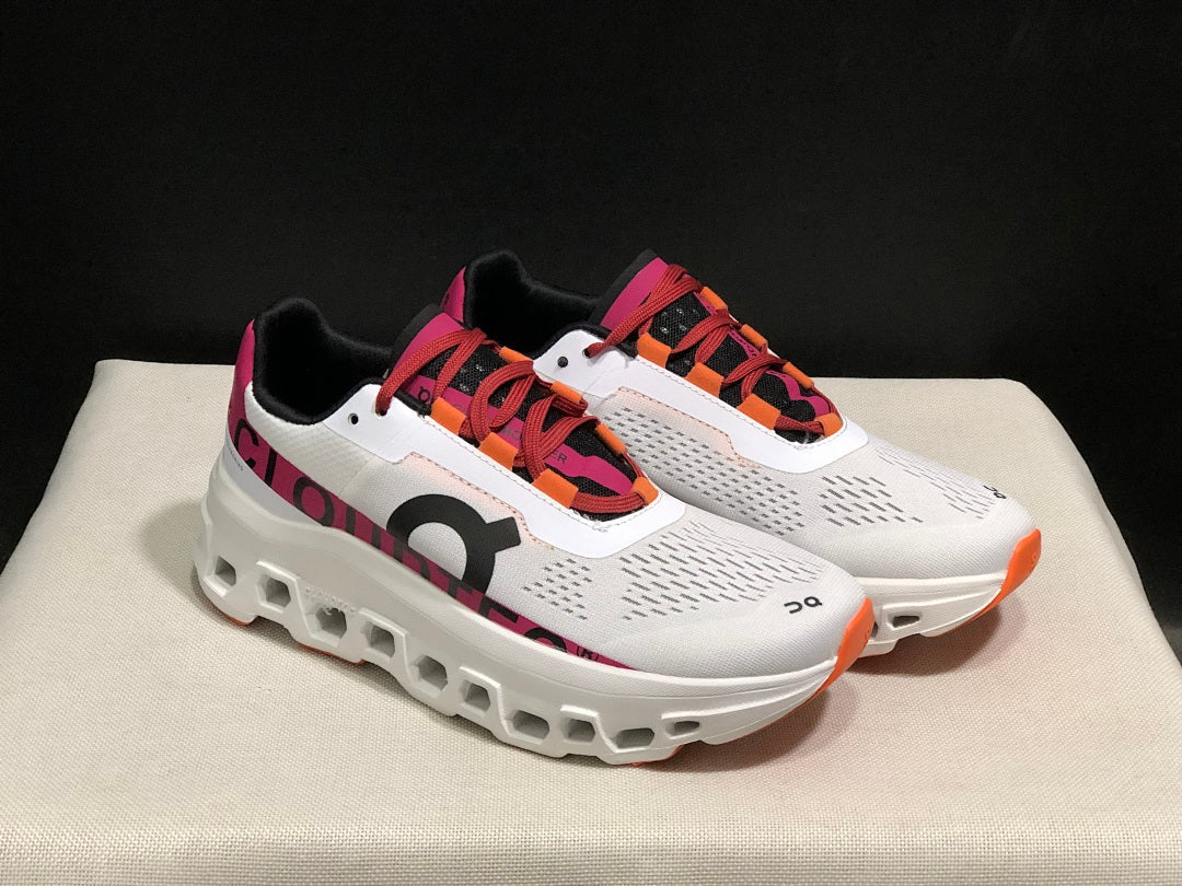 On Cloudmonster Cloud X Sneakers White Pink