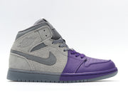 Nike Air Jordan 1 Mid SE Grey Purple Sneakers CW5897-005