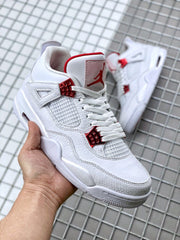 Jordan Air Jordan 4 Red Metallic White Red Sneakers