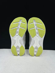 On Cloudeclipse White Green Running Sneakers