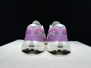 On Cloudboom Max White Purple Running Sneakers