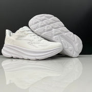 HOKA Clifton 9 White Running Sneakers
