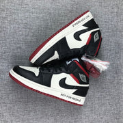 Air Jordan 1 High OG Black White Red Sneakers