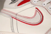 Air Jordan 1 Retro High OG White and Red Sneakers