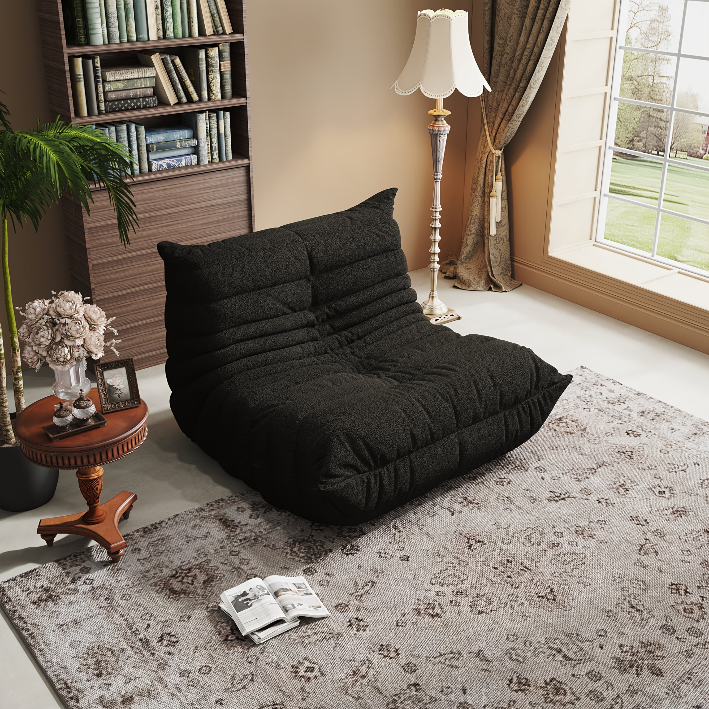 for CATERPILLAR Sofa, Modern Minimalist Style, Comfortable Lazy Sofa, Armless Cushion Floor Chair, Teddy Sofa Bed, Suitable for Various Room Types, Game Sofa, Balcony Tatami, Single - Double - Triple Sofa Bed, A Gift for Friends On Festivals.