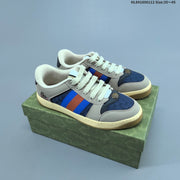 Gucci Screener Distressed Low-Top Sneakers