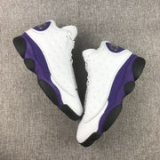 Jordan Air Jordan 13 Lakers Sneakers White Purple 414571-105