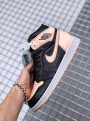 Air Jordan 1 High OG Crimson Tint Sneakers Black Pink