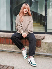 Adidas Originals Forum 84 Low Sneakers, Grey and Green, GY8203