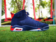 Jordan Air Jordan 6 Charity Sneakers in Navy, Red and White