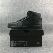 Air Jordan 1 Mid Sneakers, Black