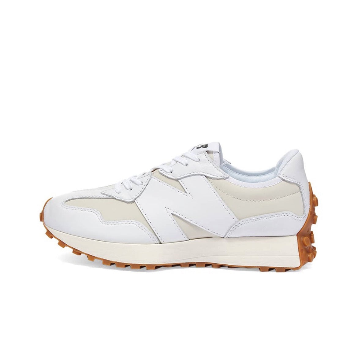 New Balance WS327LA Sneakers in White and Beige