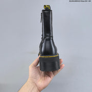 Dr. Martens Black Platform Lace-Up Ankle Boots