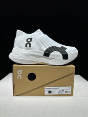 On Cloudboom Strike LS White Black Running Shoes