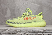 Yeezy Boost 350 V2 Sneakers in Lime Green and Charcoal