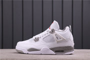 Jordan Air Jordan 4 CT8527-100 White Gray Speckled Sneakers