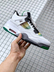 Air Jordan 4 Do the Right Thing White Basketball Sneakers