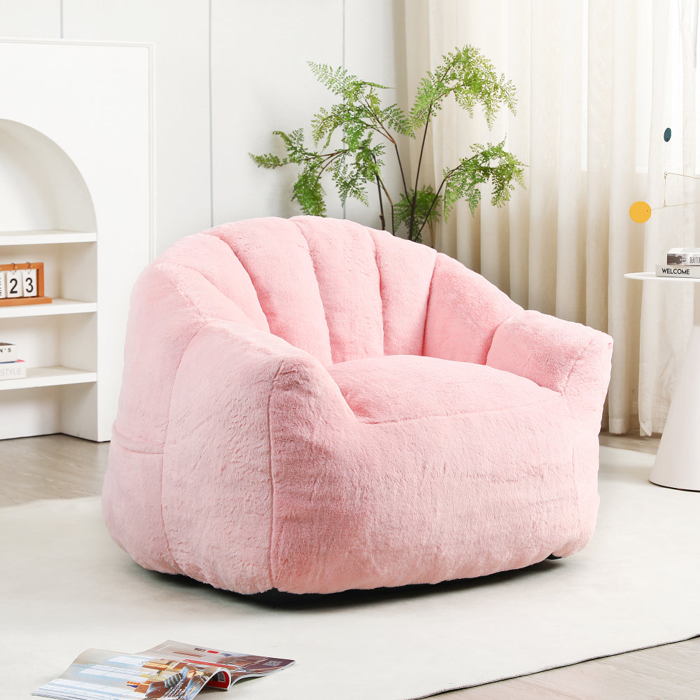 Bean Bag Chair, Bean Bag Sofa Chair with Armrests Stuffed High-Density Foam, Lazy Sofa Comfy Chairs BeanBag Chair for Adults in Living Room, Bedroom Reading