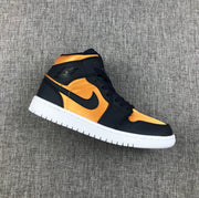 Air Jordan 1 Mid SE Black and Gold Sneakers 852542-401