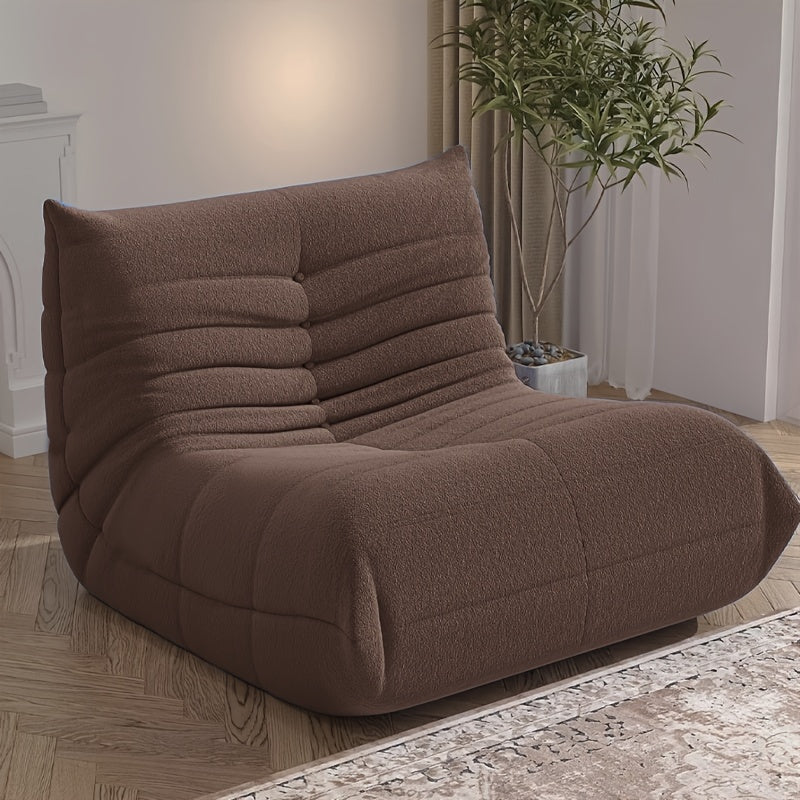 Adult Bean Bag Chair - Teddy Velvet Sofa Bed, Modern and Comfortable Lazy Sofa, Couple Sofa, Armless Cushioned Floor Chair, Suitable for A Variety Of Room Types, Game Sofa, Balcony Tatami, Multi-person Sofa Bed