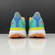 HOKA Clifton 9 Running Shoes in Teal and Orange