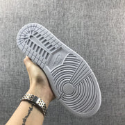 Air Jordan 1 Mid Black and White Sneakers 852542-016