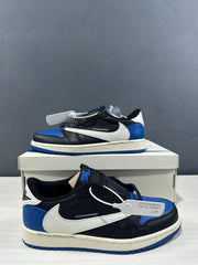 Jordan Air Jordan 1 Low Travis Scott Fragment Black Blue Sneakers