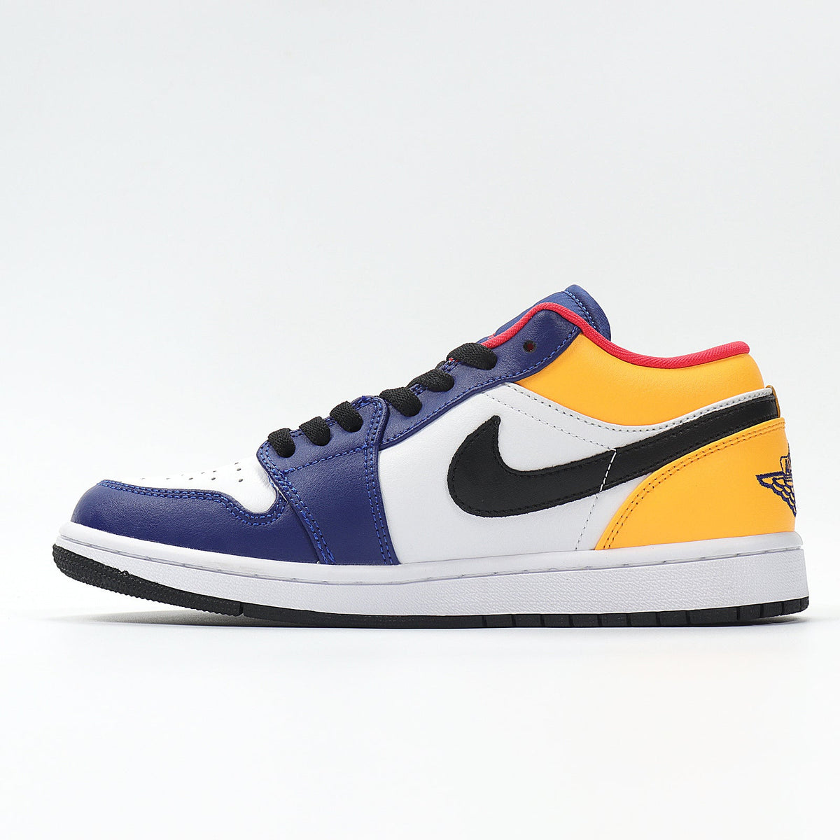 Jordan 1 Low Sneakers in Blue, White and Yellow 553558-123