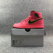 Air Jordan 1 Mid Sneakers in Pink and Black AQ9131-600