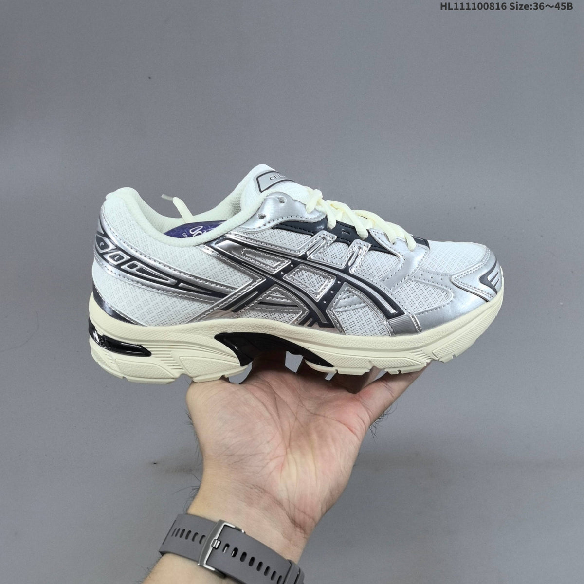 ASICS GEL-1130 Sneakers, Silver/Black, 1203A997-001