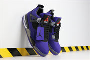 Jordan 4 Retro Purple Suede Sneakers 308497-406