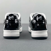 BAPE STA Low Black and White Sneakers 1H70-191-001