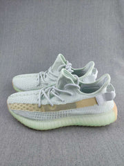 Yeezy 350 V2 Knit Sneakers in White and Tan